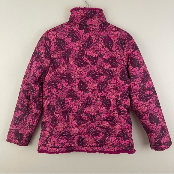 THE NORTH FACE Roxbury Pink Butterfly Camo Reversible Mossbud Swirl Jacket - Picture 8 of 12
